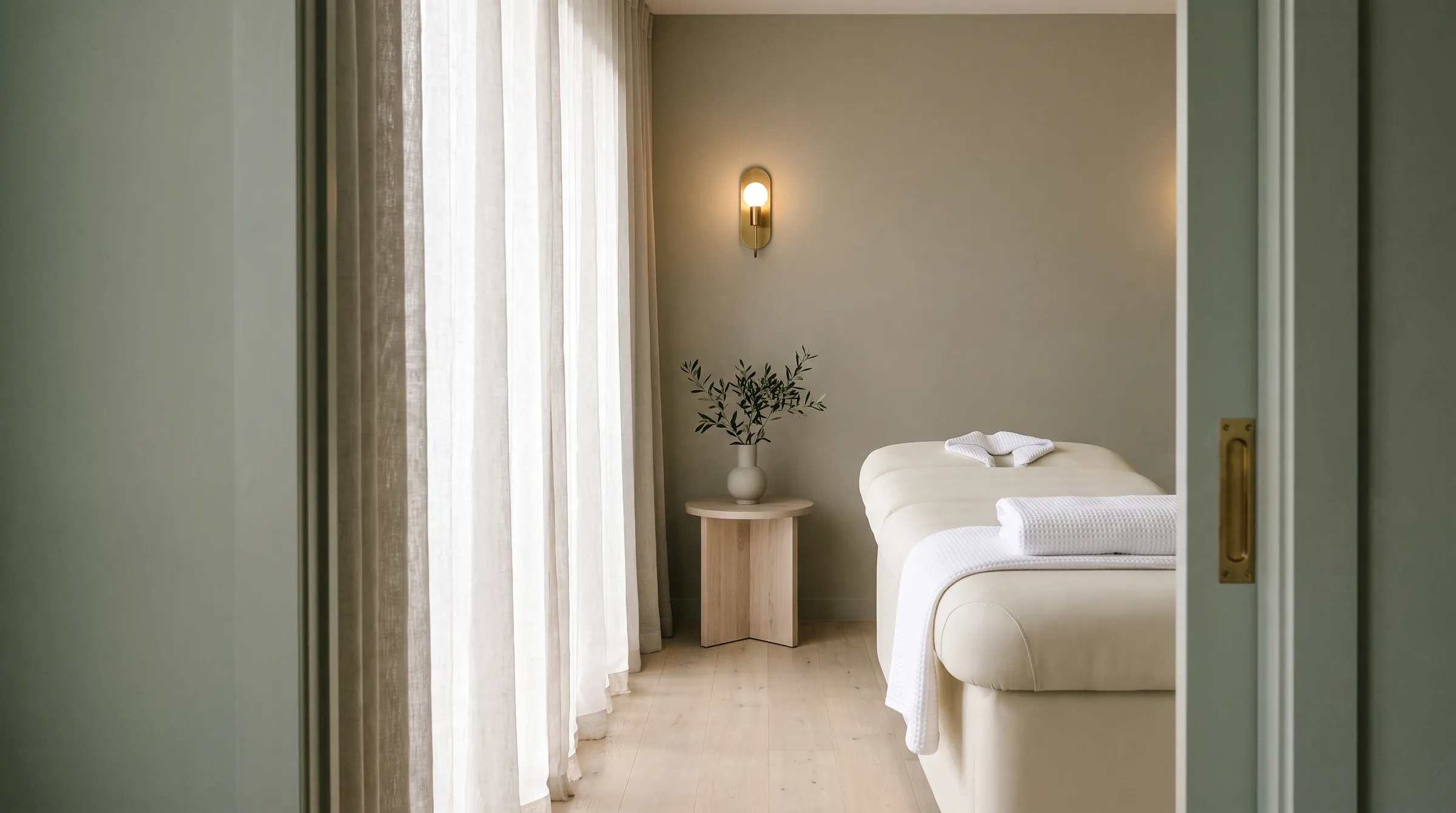 Private treatment room at MT Aesthetics Skin & Beauty in Gwandalan